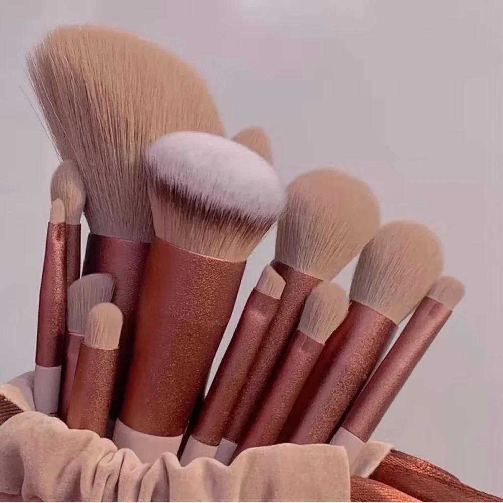 14Pcs Premium Synthetic Foundation‎ Contour Concealer EyeShadow MakeUp Brush set